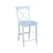 International Concepts 36 in. Solid Wood Round Extension Dining Table with 2 Counter Height Stools in White K08-36RXT-23-S6132-2 - alternate 3